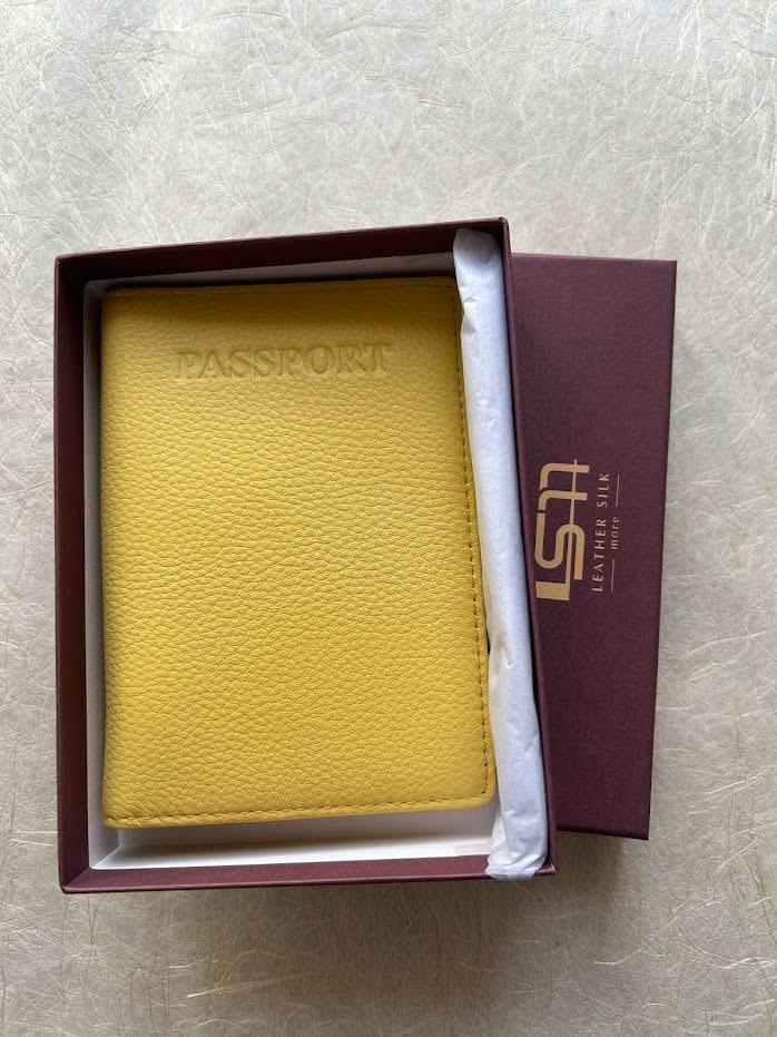 Sophia Full Grain Leather Passport Cover with Card Slot