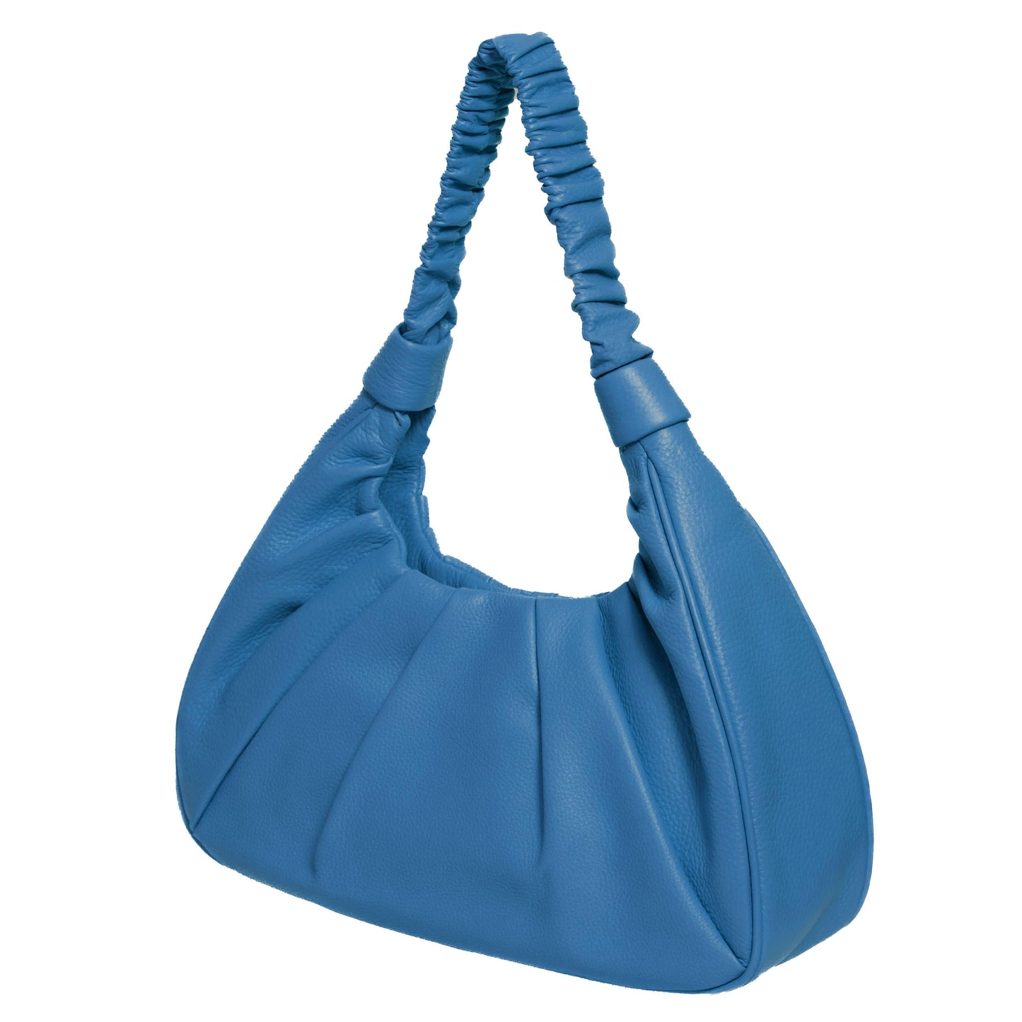 Full-Grain Leather Hobo Bag for Women – Sophia Soft Pebbled Shoulder Bag