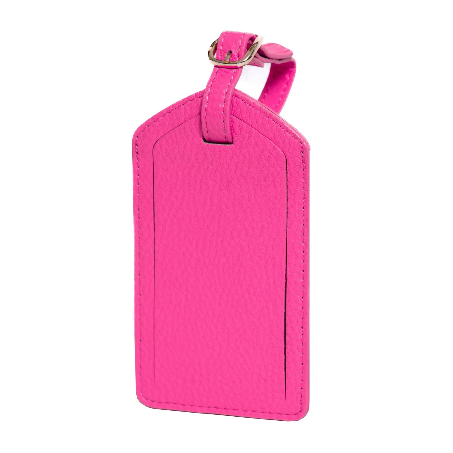 Full Grain Leather Luggage Tag – Sophia Premium Travel Bag Tag
