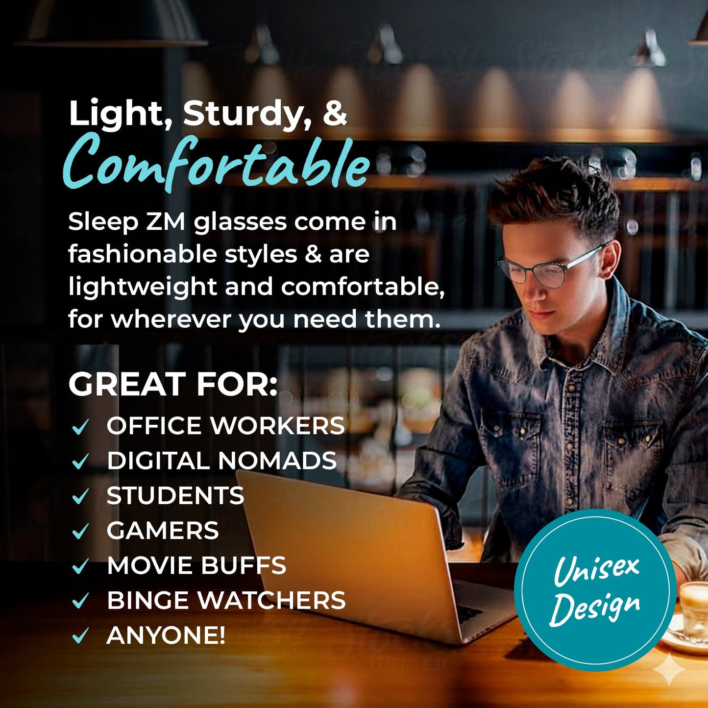 Day-Time Taylor Kids Blue Light Blocking Glasses - Black