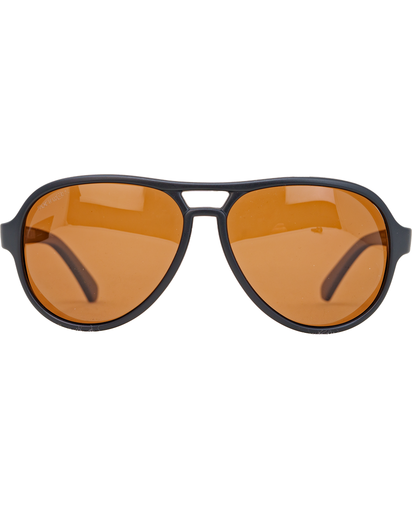 Casino (Black/Brown Polarized Lens) / TR90 Swiss Nylon Memory Frame / Crafted in Italy / Durable Feather-Weight