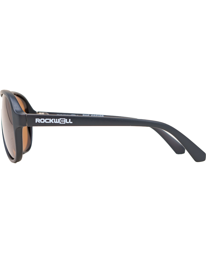 Casino (Black/Brown Polarized Lens) / TR90 Swiss Nylon Memory Frame / Crafted in Italy / Durable Feather-Weight