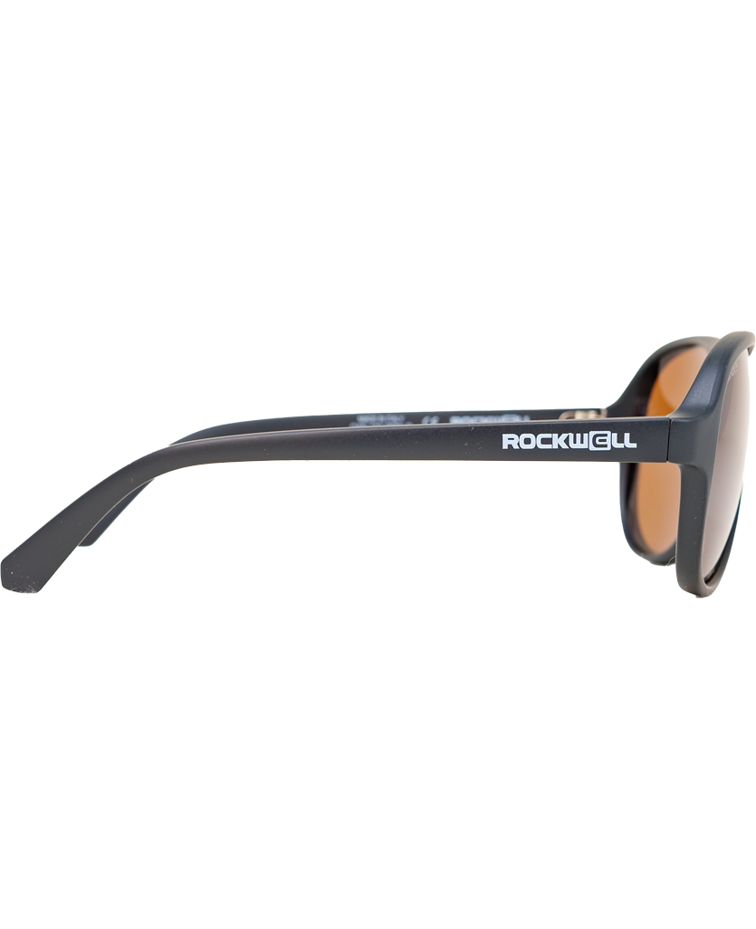 Casino (Black/Brown Polarized Lens) / TR90 Swiss Nylon Memory Frame / Crafted in Italy / Durable Feather-Weight