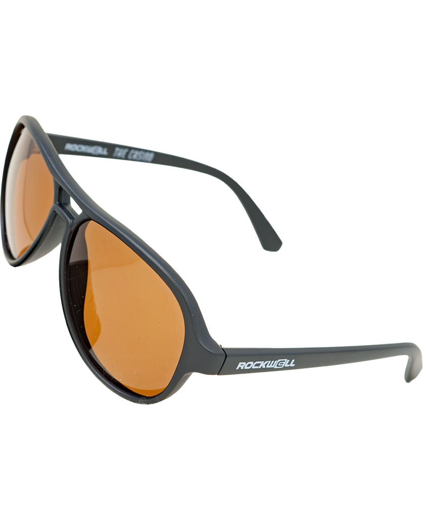 Casino (Black/Brown Polarized Lens) / TR90 Swiss Nylon Memory Frame / Crafted in Italy / Durable Feather-Weight