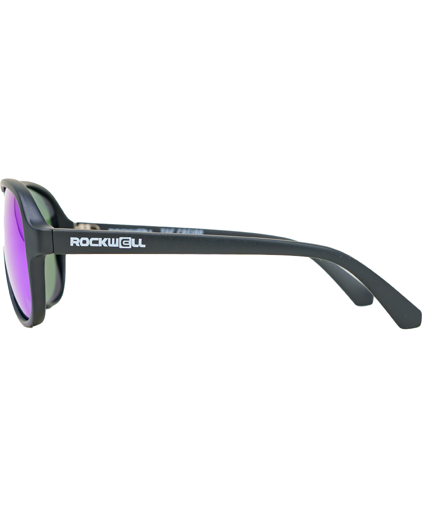 Casino (Black/Green Mirror Polarized Lens) / TR90 Swiss Nylon Memory Frame / Crafted in Italy