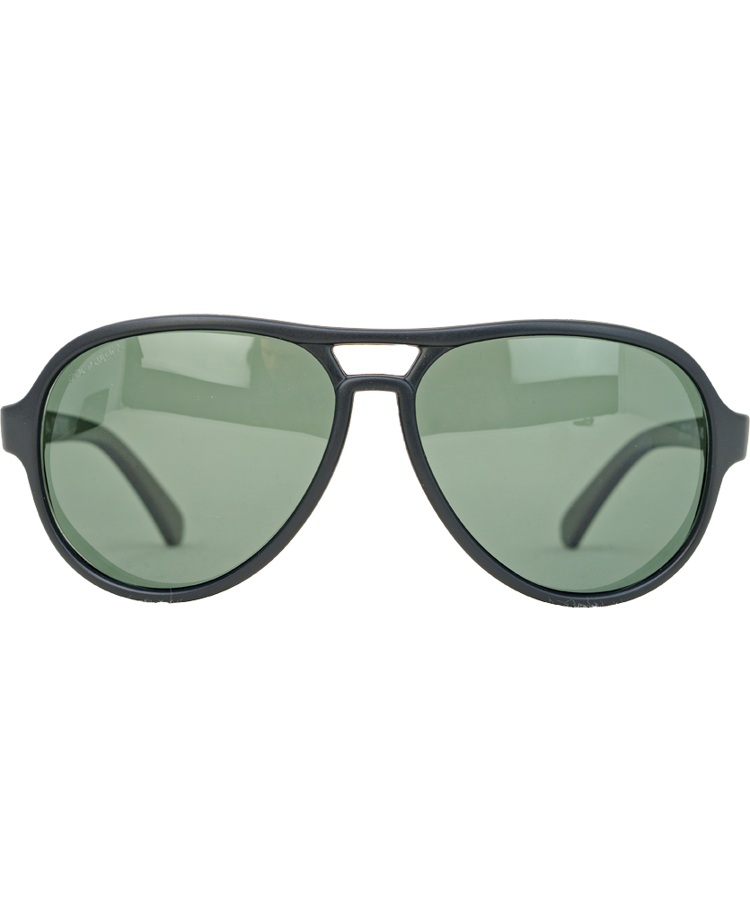 Casino (Black/Green Polarized Lens) / TR90 Swiss Nylon Memory Frame / Crafted in Italy