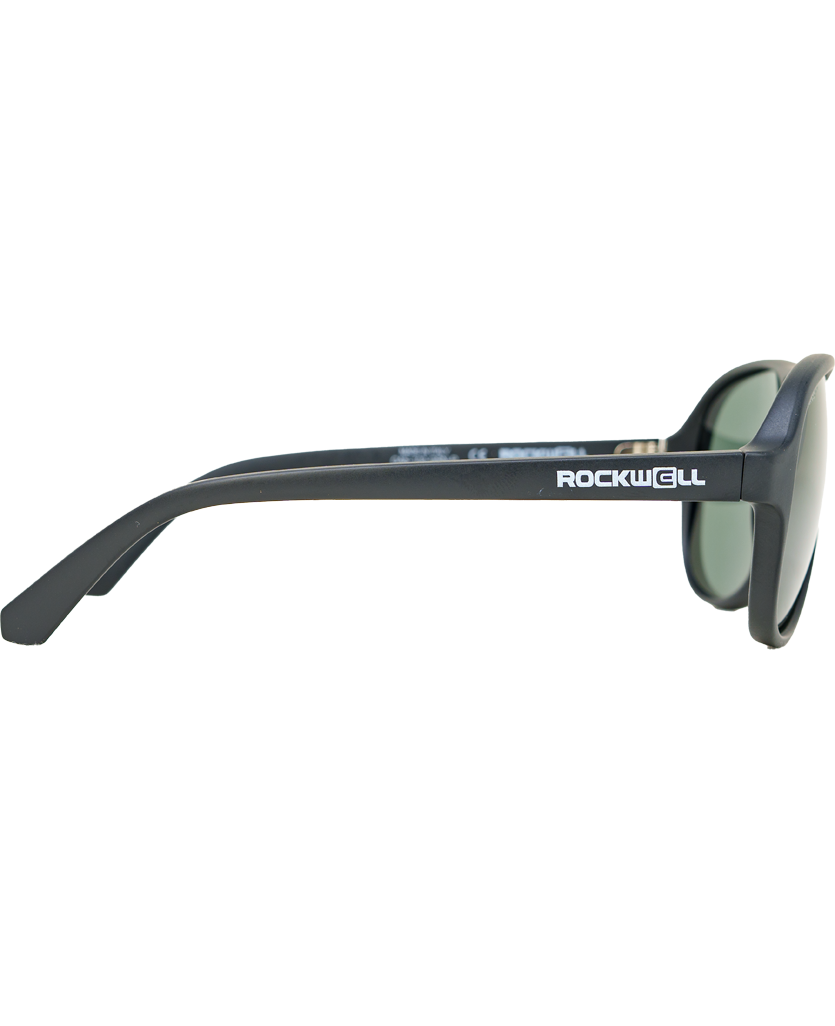 Casino (Black/Green Polarized Lens) / TR90 Swiss Nylon Memory Frame / Crafted in Italy