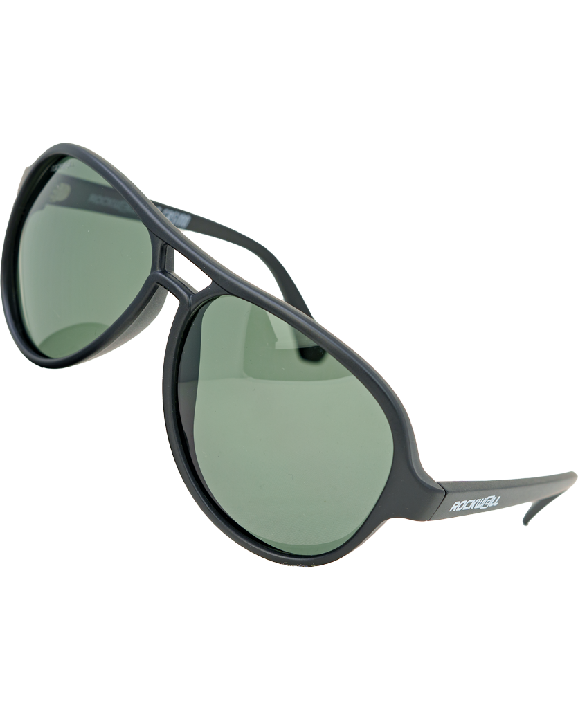 Casino (Black/Green Polarized Lens) / TR90 Swiss Nylon Memory Frame / Crafted in Italy