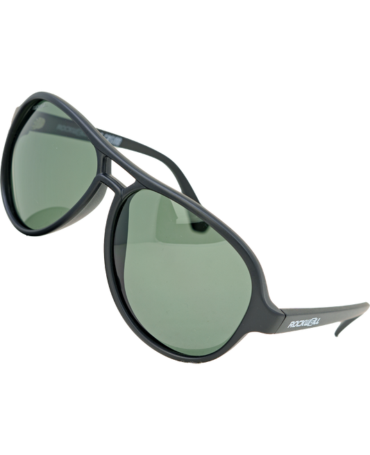Casino (Black/Green Polarized Lens) / TR90 Swiss Nylon Memory Frame / Crafted in Italy
