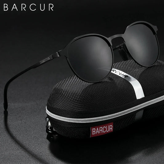 BARCUR Trendy Sunglasses Women’s Polarized Round Frame – Timeless Fashionable Sun Glasses for Driving Casual Wear – UV400 Protection Anti-Reflective Lenses