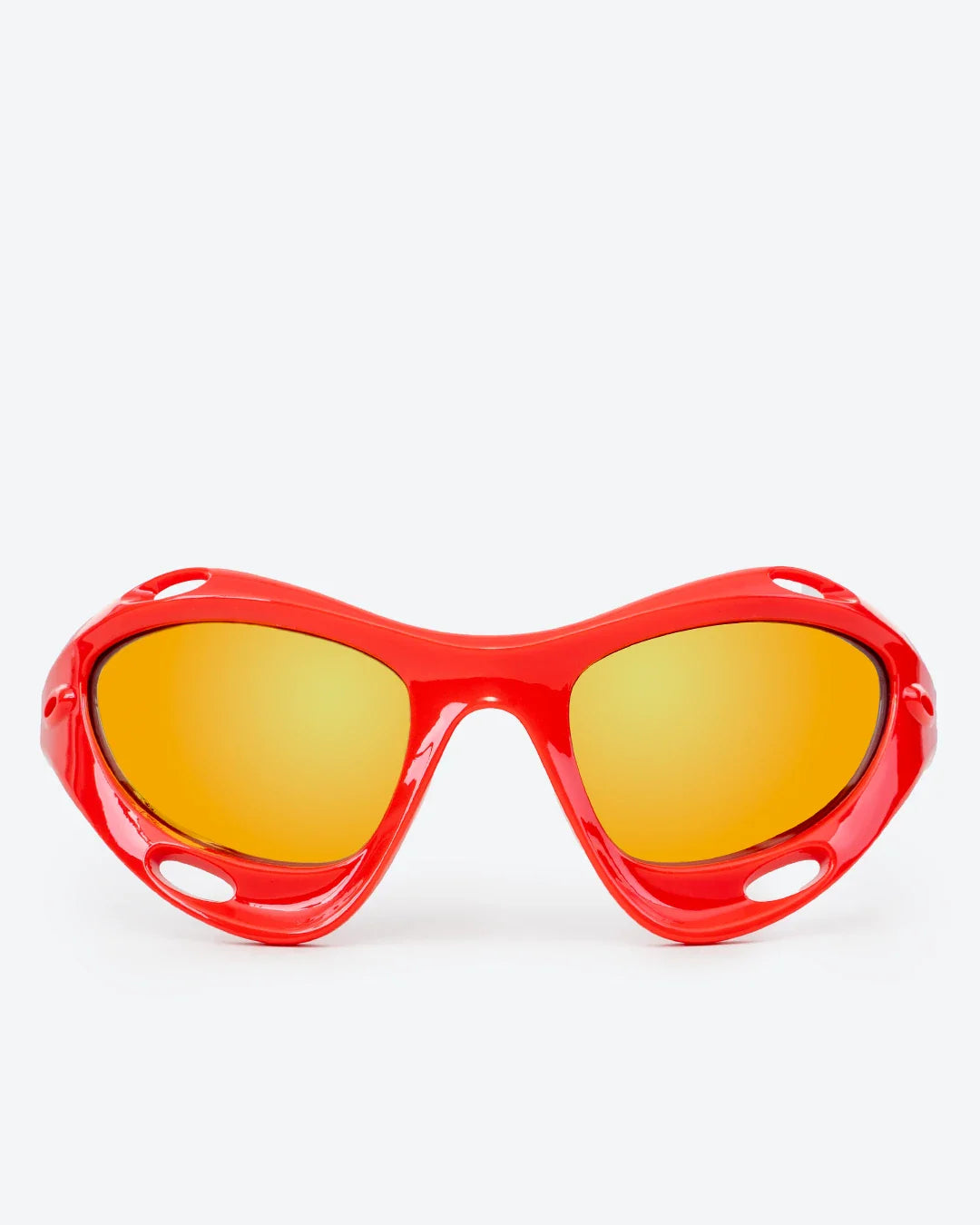 Vortex - Gold Mirrored Lenses, Red Frame