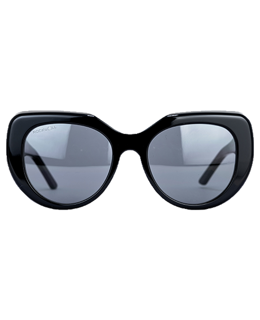 Amalfi (Black/Black) / Handcrafted in Italy / Premium Acetate Frames / Durability and A Sophisticated Aesthetic