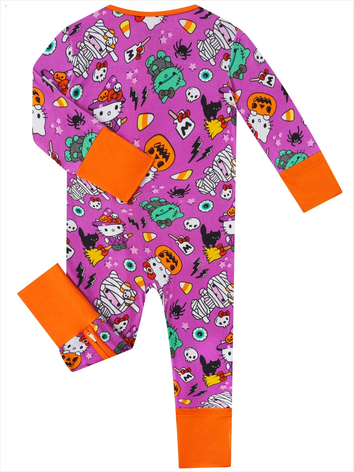 PoshTOT Sanrio Hello Kitty Milk Bamboo Baby Convertible Zippy Romper