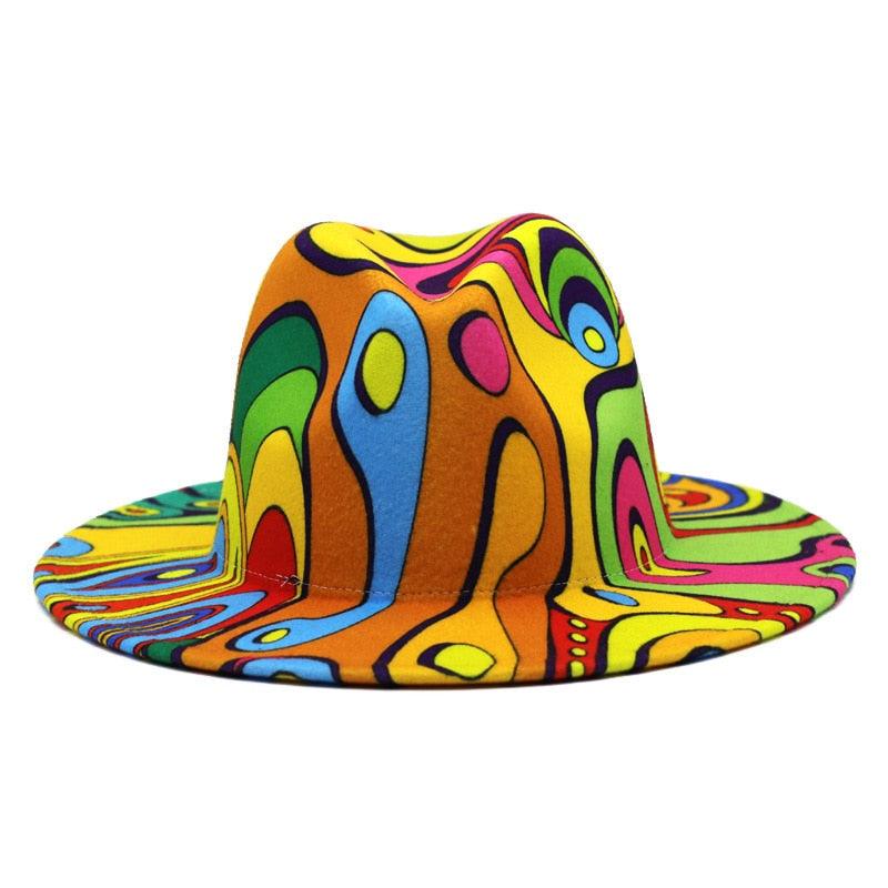 Beautiful Two Tone Luxury Fedora Hat / Men's and Women's Hat /  Unique Retro Design / 56-58CM