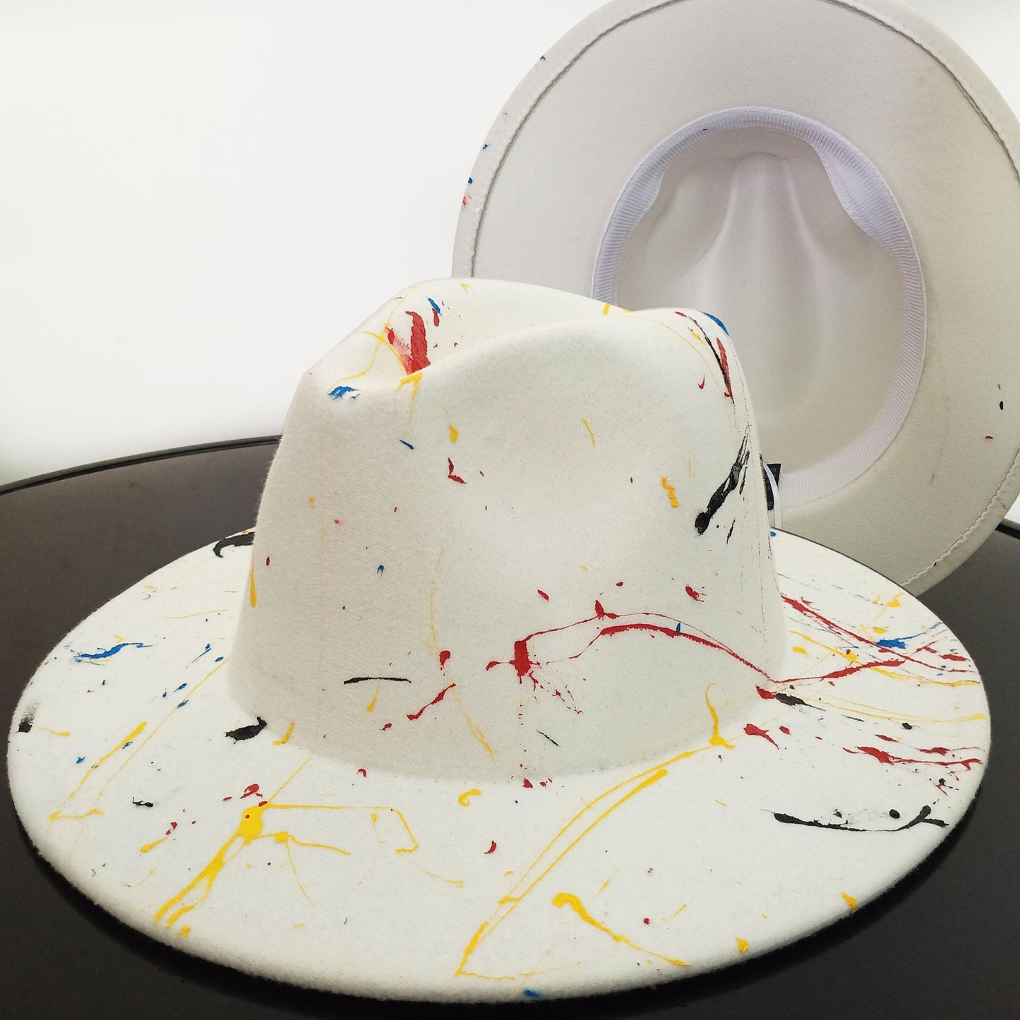 Beautiful Two Tone Luxury Fedora Hat / Men's and Women's Hat /  Unique Retro Design / 56-58CM