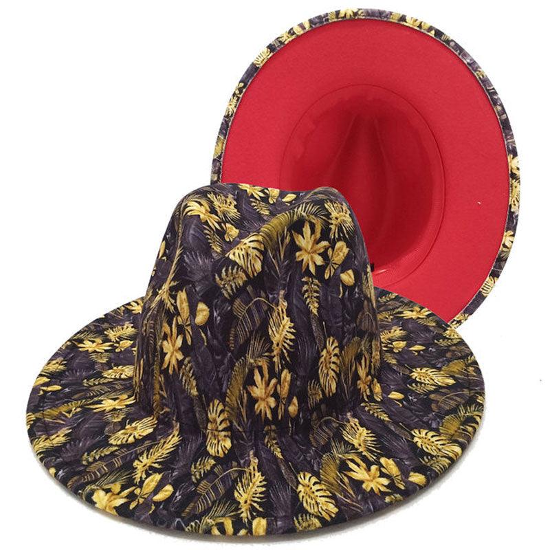Beautiful Two Tone Luxury Fedora Hat / Men's and Women's Hat /  Unique Retro Design / 56-58CM