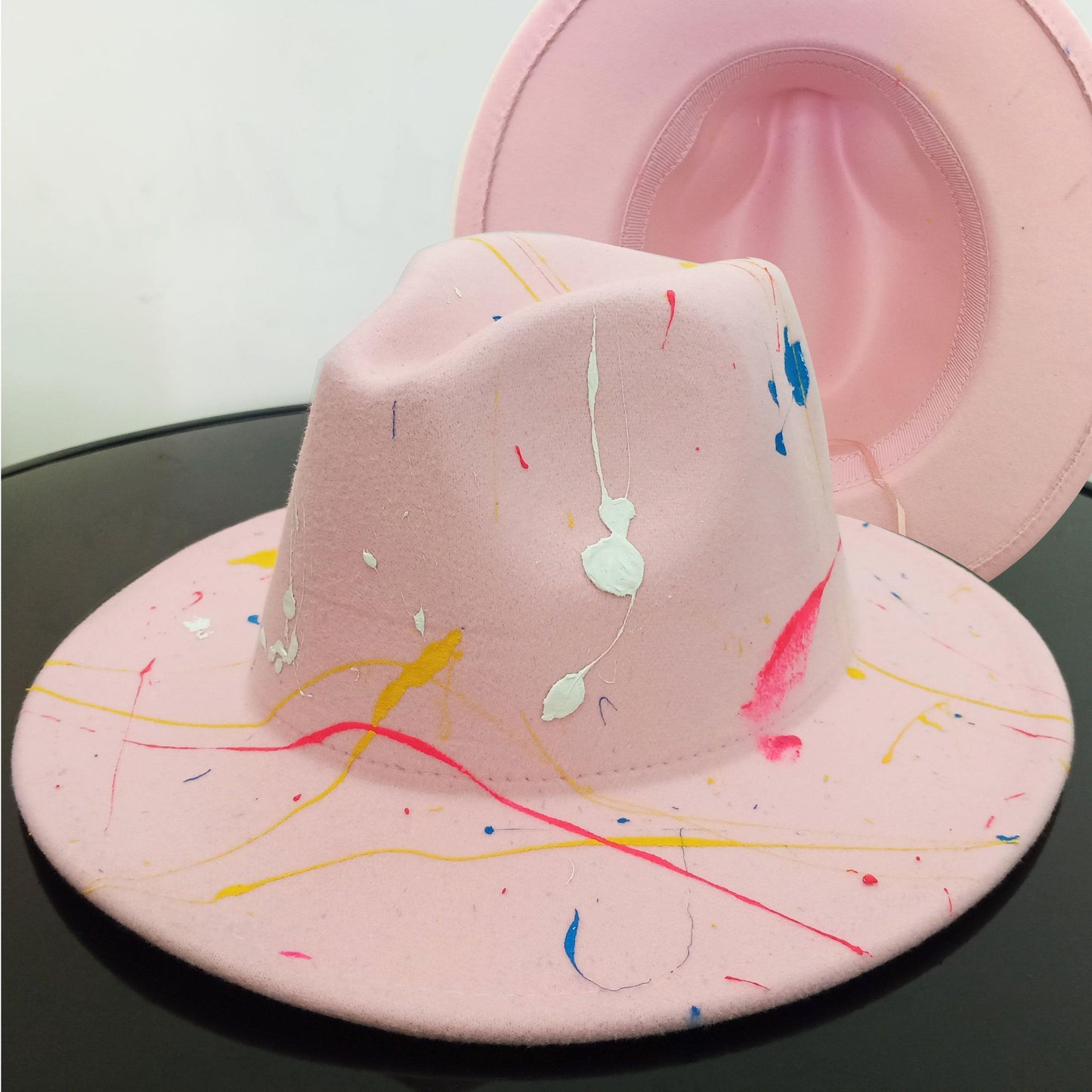 Beautiful Two Tone Luxury Fedora Hat / Men's and Women's Hat /  Unique Retro Design / 56-58CM