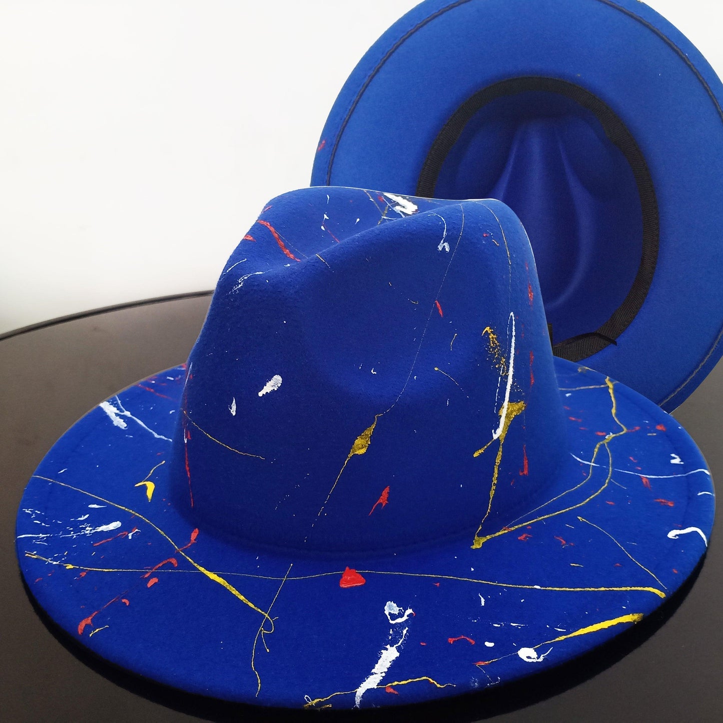 Beautiful Two Tone Luxury Fedora Hat / Men's and Women's Hat /  Unique Retro Design / 56-58CM