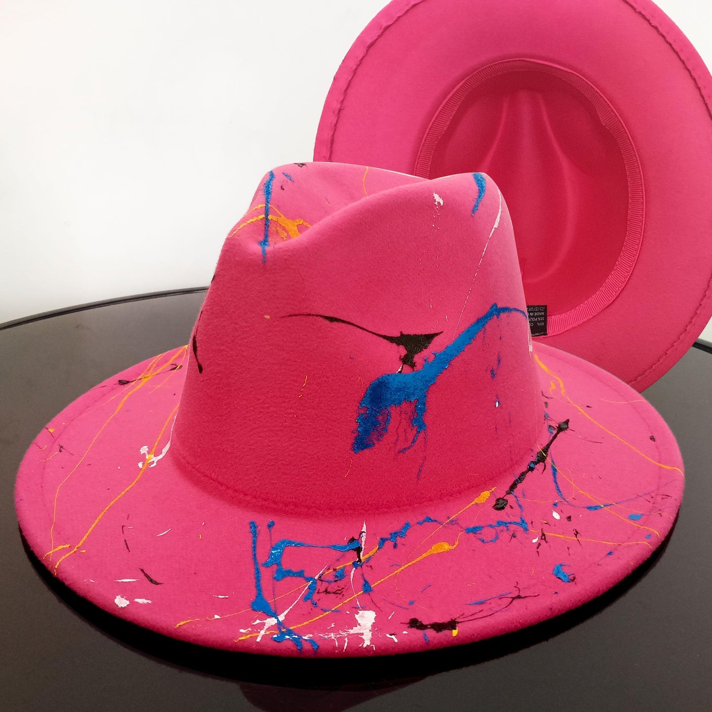 Beautiful Two Tone Luxury Fedora Hat / Men's and Women's Hat /  Unique Retro Design / 56-58CM