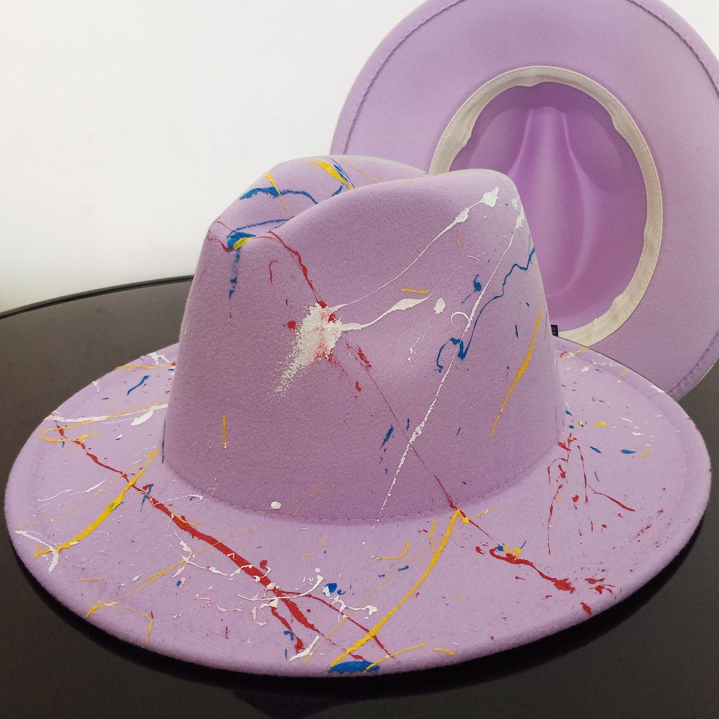 Beautiful Two Tone Luxury Fedora Hat / Men's and Women's Hat /  Unique Retro Design / 56-58CM