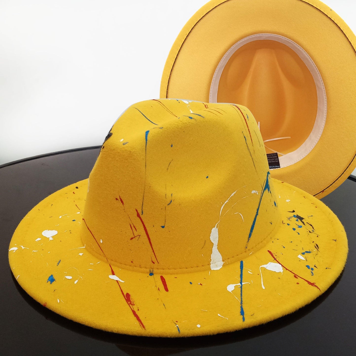 Beautiful Two Tone Luxury Fedora Hat / Men's and Women's Hat /  Unique Retro Design / 56-58CM