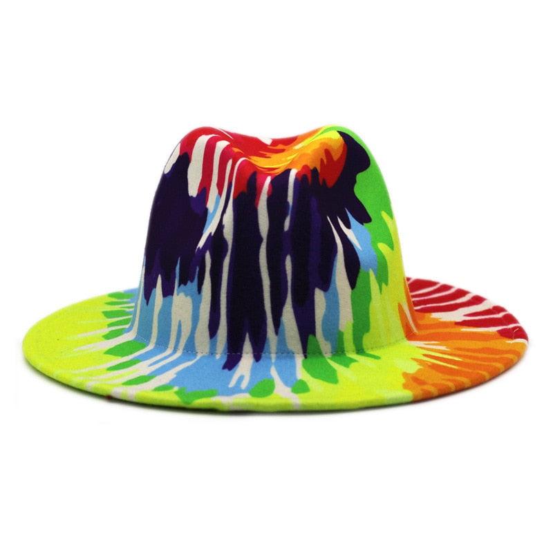 Beautiful Two Tone Luxury Fedora Hat / Men's and Women's Hat /  Unique Retro Design / 56-58CM