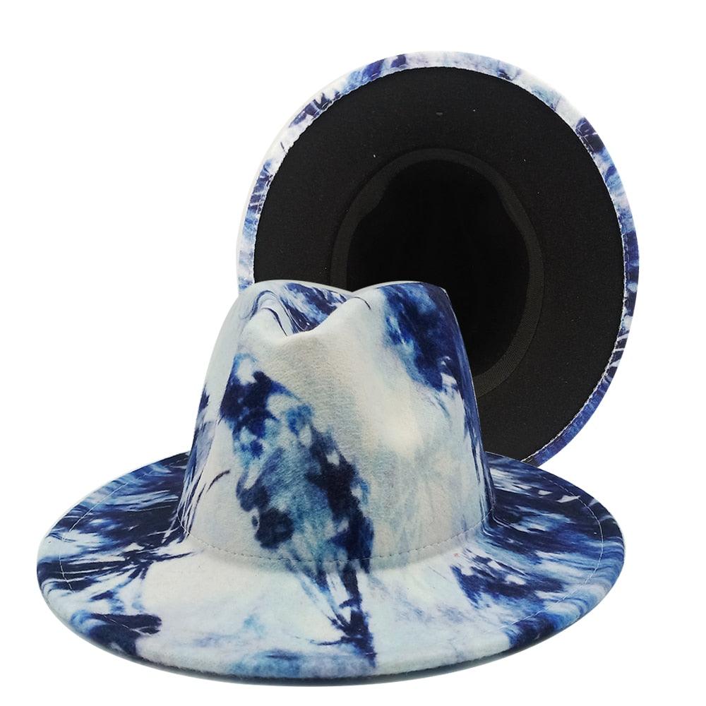 Beautiful Two Tone Luxury Fedora Hat / Men's and Women's Hat /  Unique Retro Design / 56-58CM
