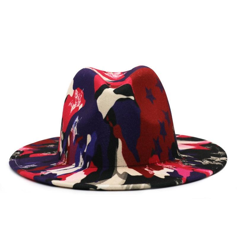 Beautiful Two Tone Luxury Fedora Hat / Men's and Women's Hat /  Unique Retro Design / 56-58CM