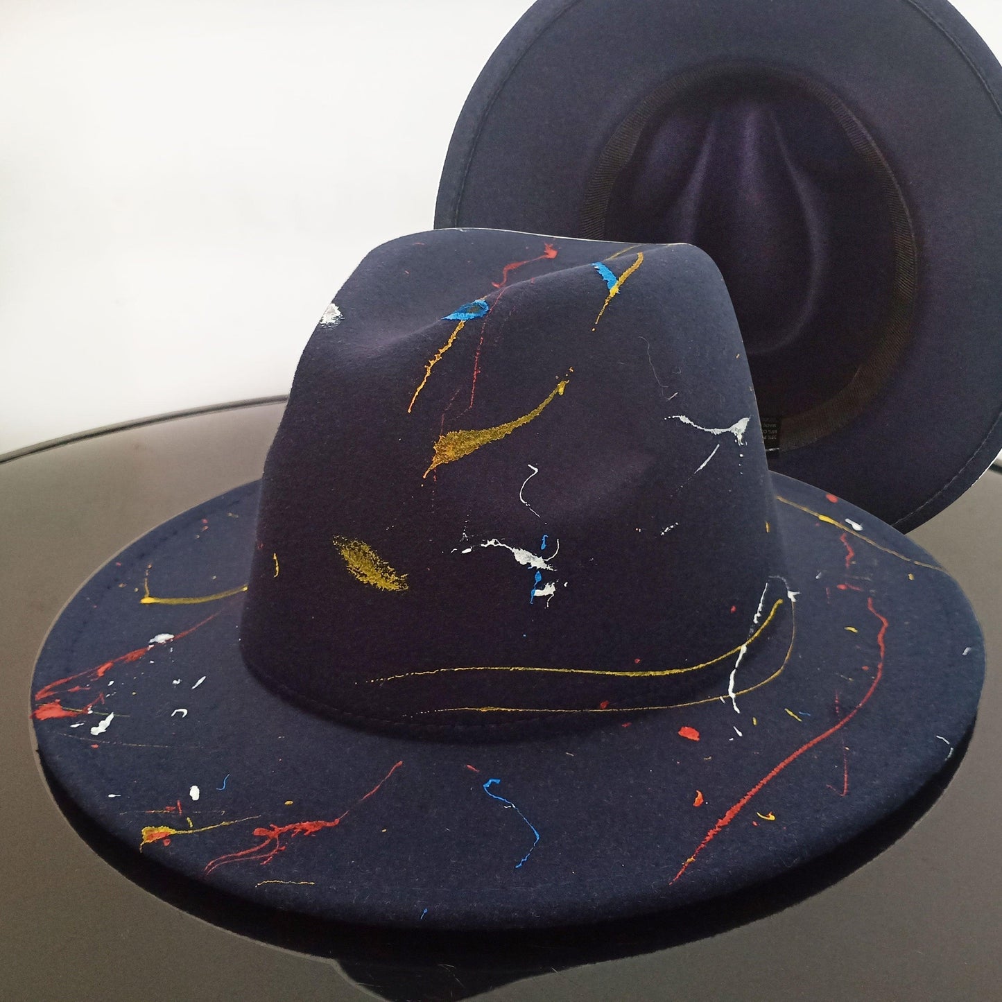 Beautiful Two Tone Luxury Fedora Hat / Men's and Women's Hat /  Unique Retro Design / 56-58CM