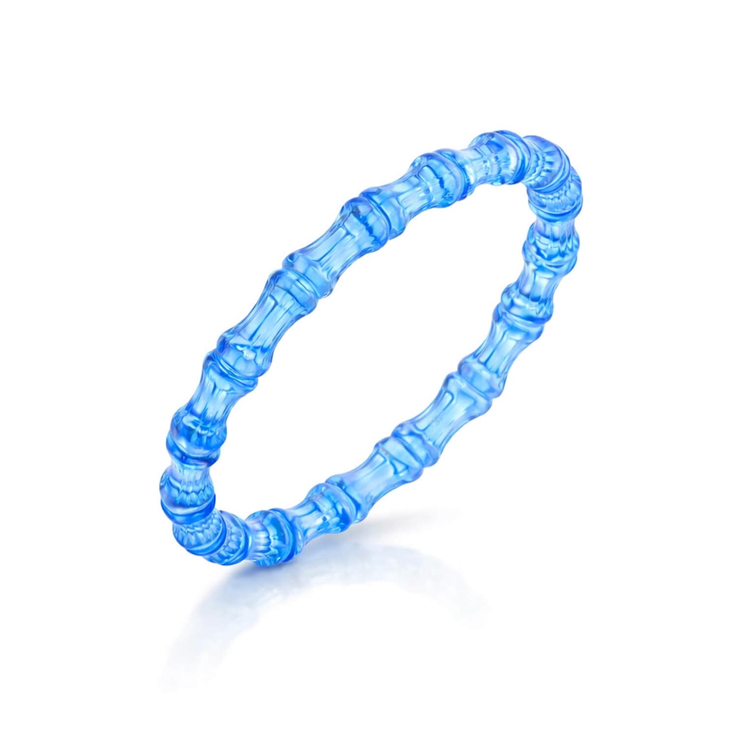 Bamboo Lucite Slip On Bangle