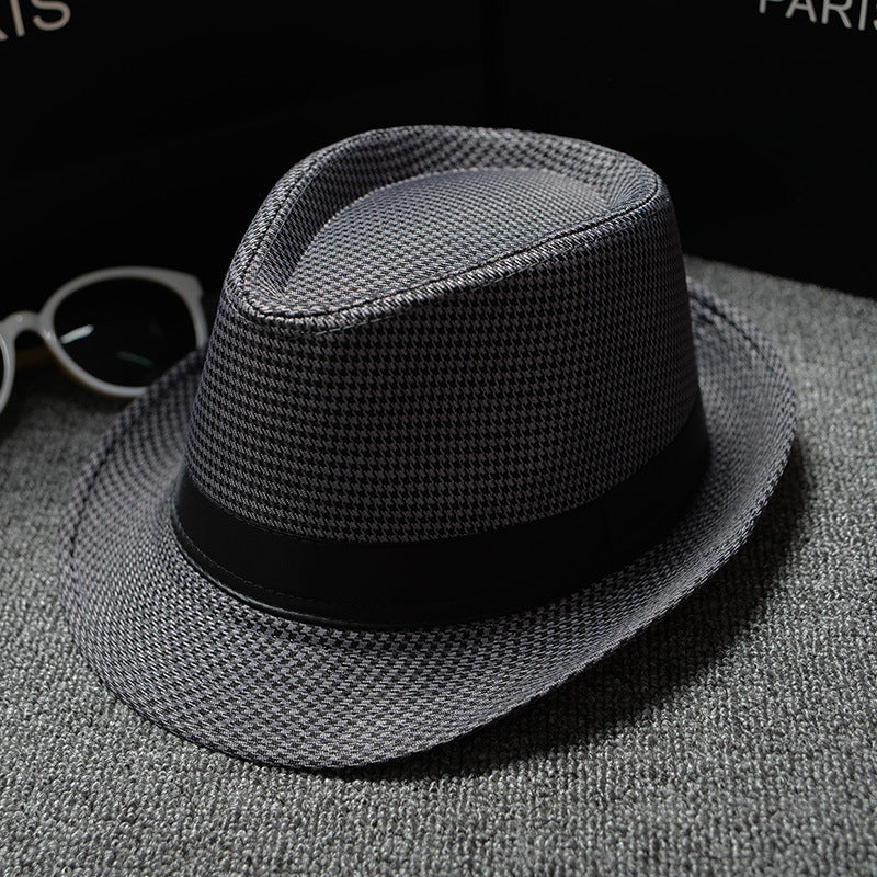 British Houndstooth / European And American Sun Hats For Men / Size: (About 58cm)