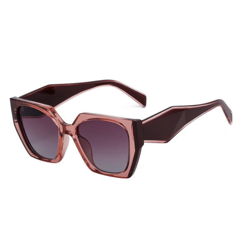 2026 New Fashion Cat-Eye Wide-Tempered Sunglasses For Women, High-End Style, Full-Frame Sunglasses, Same Style As Big-Name Brands