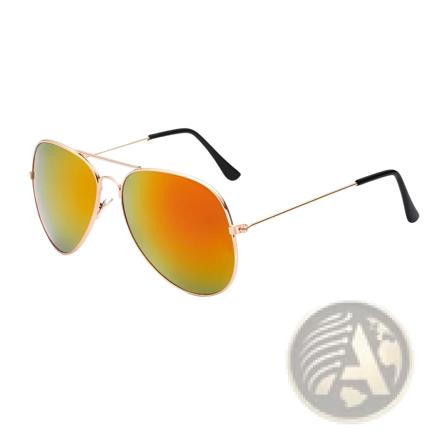 Classic Gold Rimmed Aviator Uv Protection Sunglasses