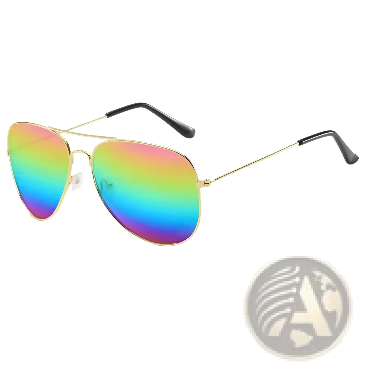 Classic Gold Rimmed Aviator Uv Protection Sunglasses