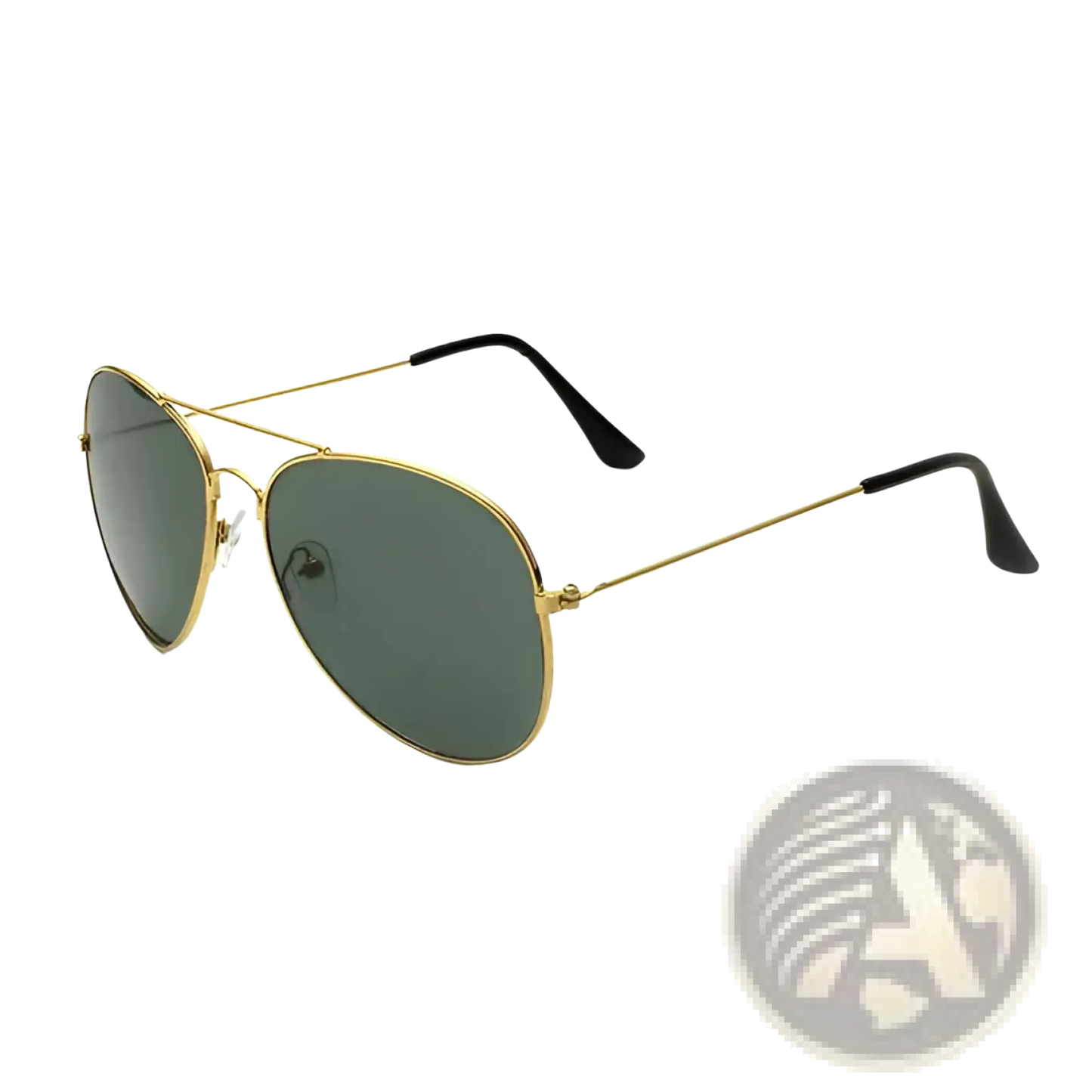 Classic Gold Rimmed Aviator Uv Protection Sunglasses