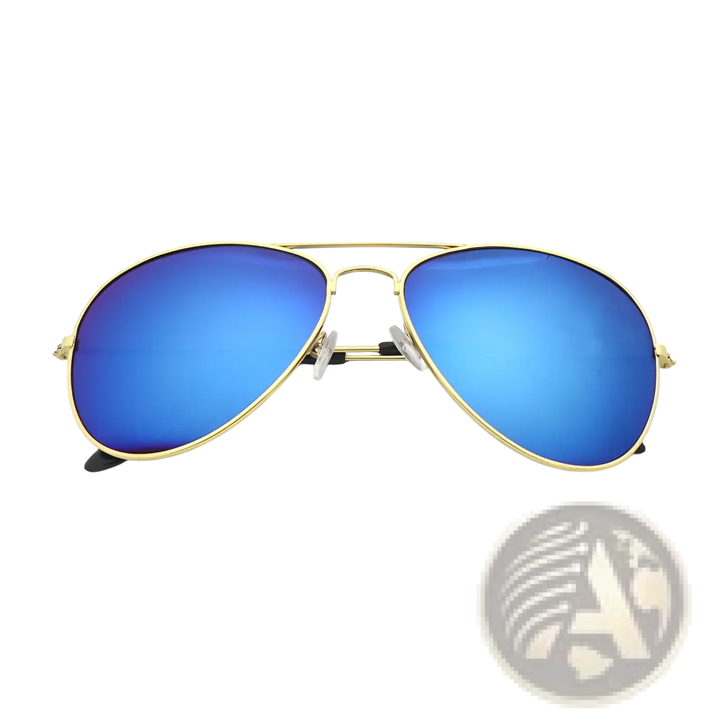 Classic Unisex Metal Aviator Sunglasses with Uv Protection