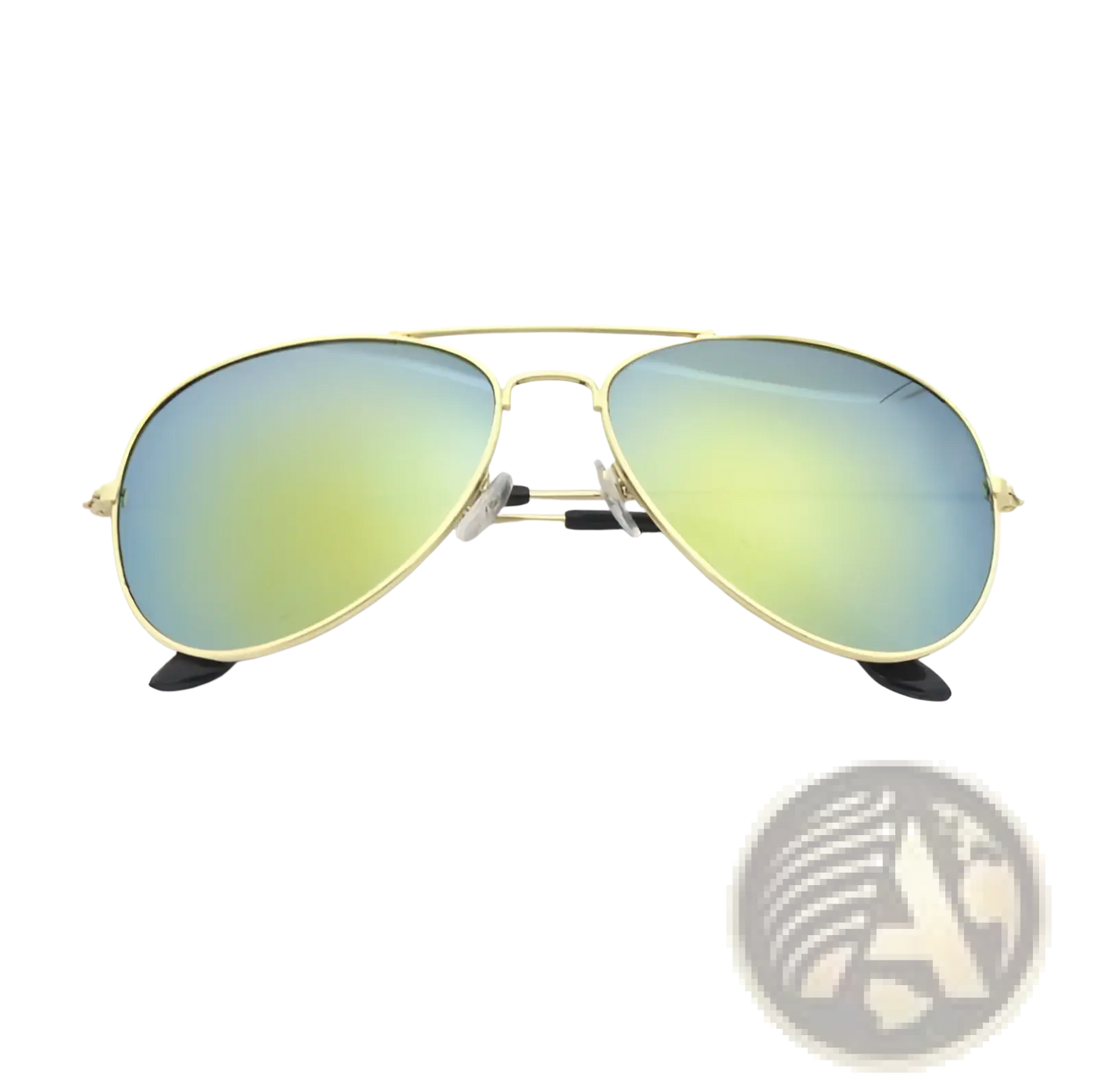 Classic Unisex Metal Aviator Sunglasses with Uv Protection