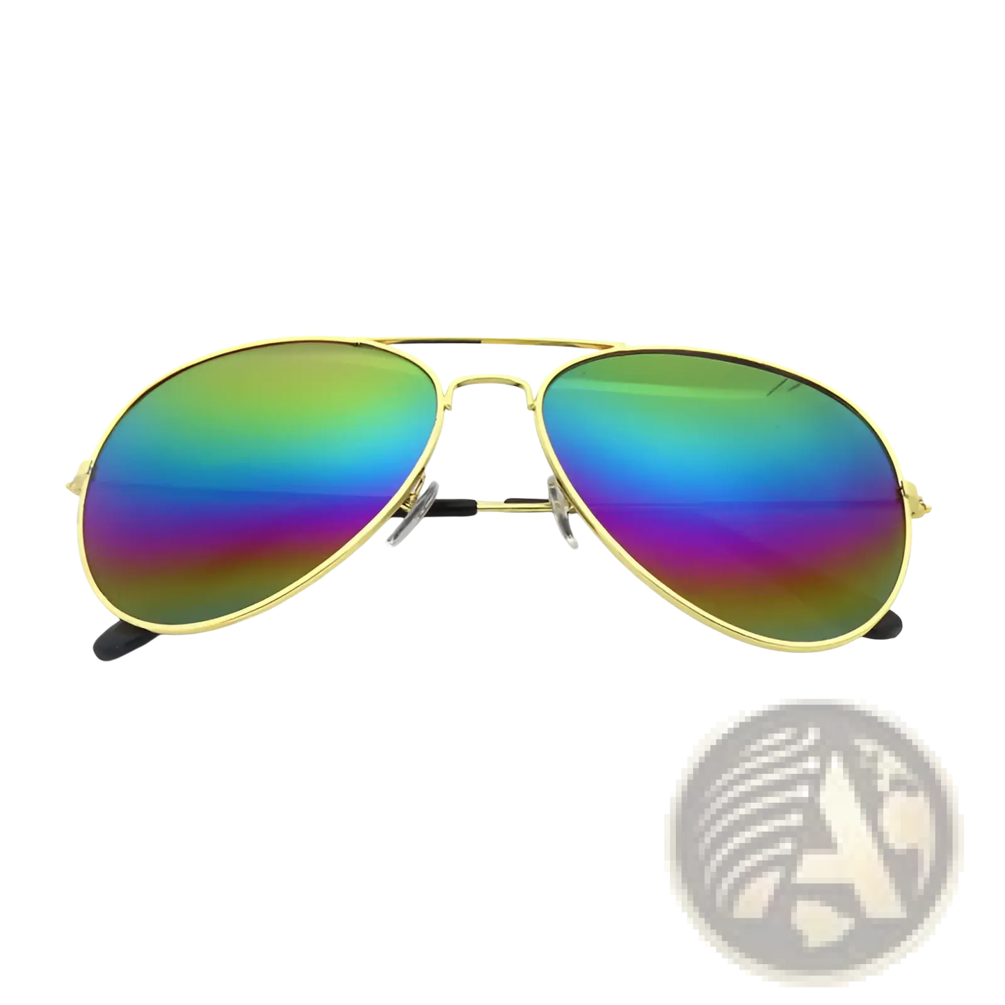 Classic Unisex Metal Aviator Sunglasses with Uv Protection