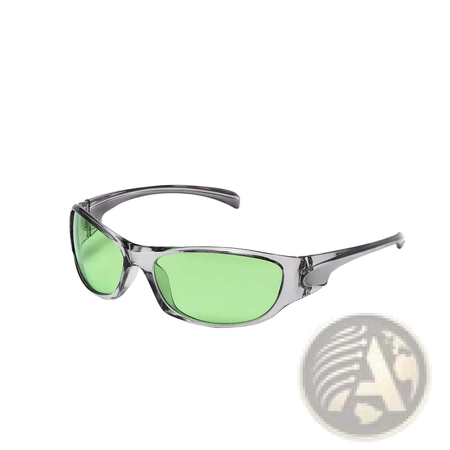 Cyberpunk Metallic Shield Sunglasses with Pc Lenses