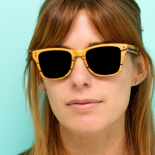 Delray - Wood Sunglasses / Zebrawood / Walnut Burl / Ebony