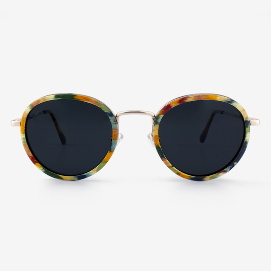 Dora - Metal & Wood Sunglasses