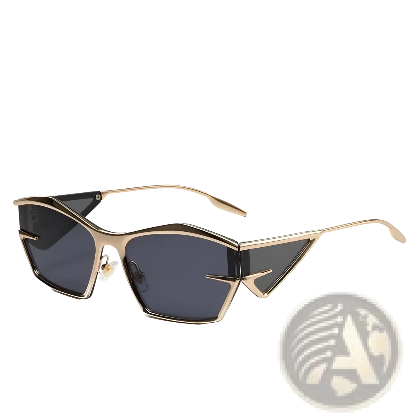 Geometric Shield Uv400 Fashion Sunglasses