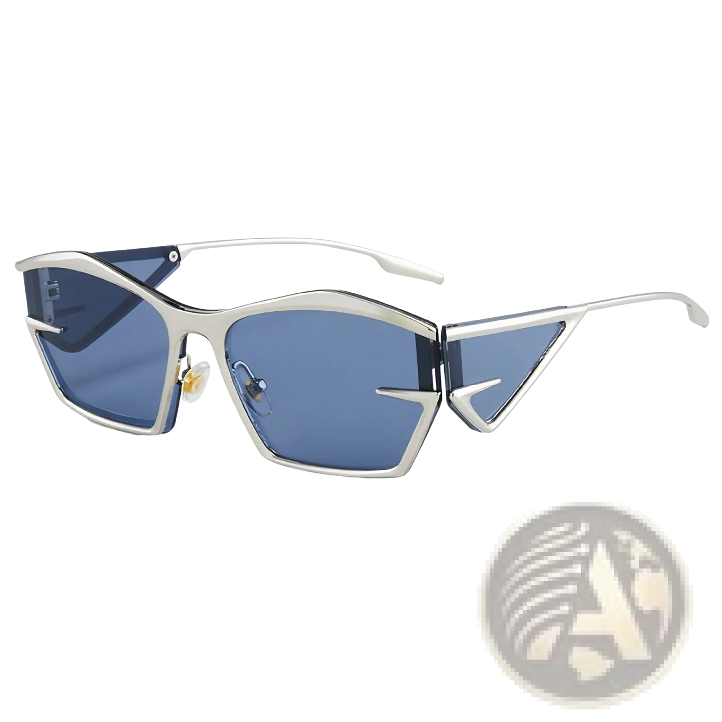 Geometric Shield Uv400 Fashion Sunglasses