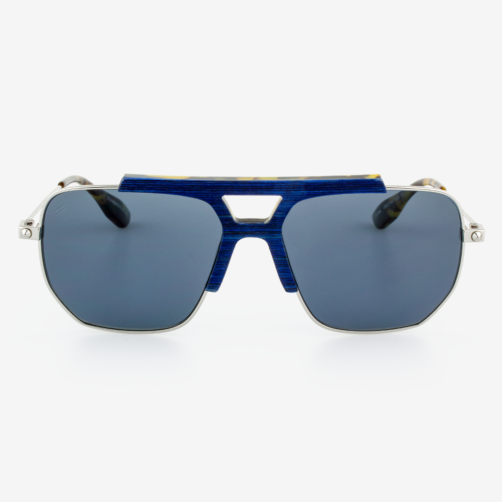 Hudson - Metal & Wood Sunglasses / Polarized / Handcrafted / Anti-reflective Coating