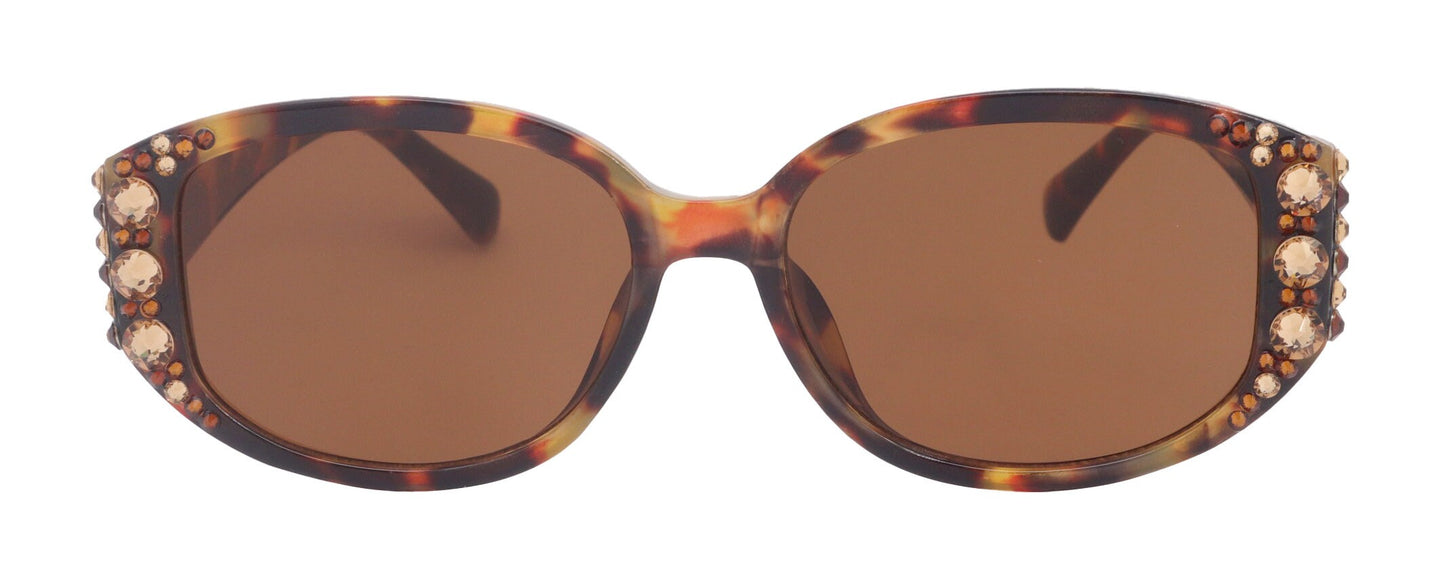 Petunia Bling Women Sunglasses Genuine European Crystals, 100% UV Protection. NY Fifth Avenue