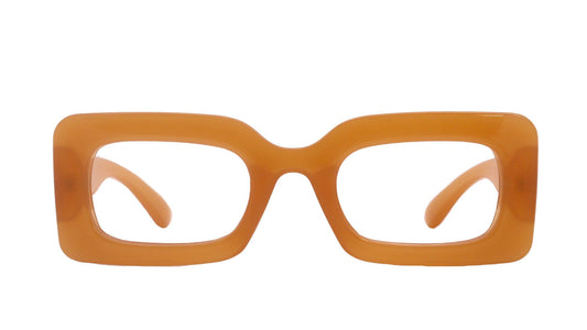 Sophie Premium Reading Glasses, High End Readers +1.25..+3 Magnifying Glasses ORANGE Rectangular   NY Fifth Avenue