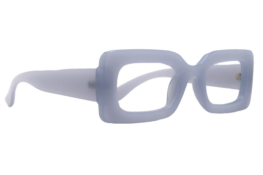Sophie Premium Reading Glasses, High End Readers +1.25..+4.50 Magnifying Glasses Transparent Grey Rectangular   NY Fifth Avenue