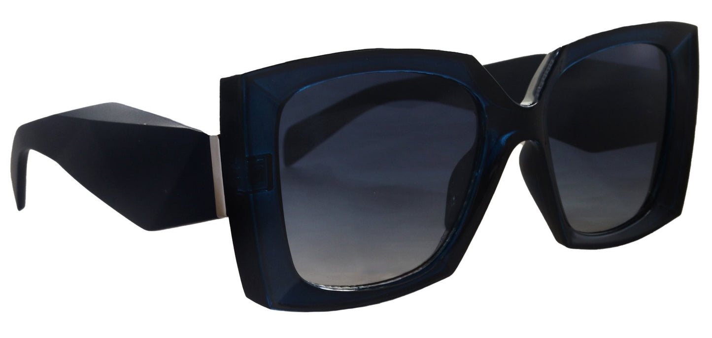 Penelope, High-End Line Bifocal (Clear On Top) Sun Readers for Women OR Non-Bifocal Readers Sunglasses (Blue) NY Fifth Avenue