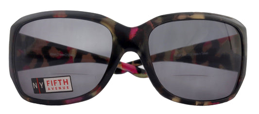 Lourdes, High-End Line Bifocal (Clear On Top) Sun Readers for Women  Readers Sunglasses ( Green with black n Yellow) NY Fifth Avenue