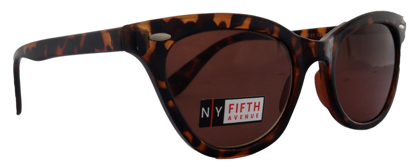 Gatsby, High-End  Sun Readers for Women Non-Bifocal Readers Sunglasses (Brown Tortoiseshell) NY Fifth Avenue